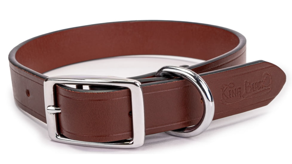 Winchester Pet King Buck Core D Leather Collar, Leather, M, KB-DRLC-LTR-M-1