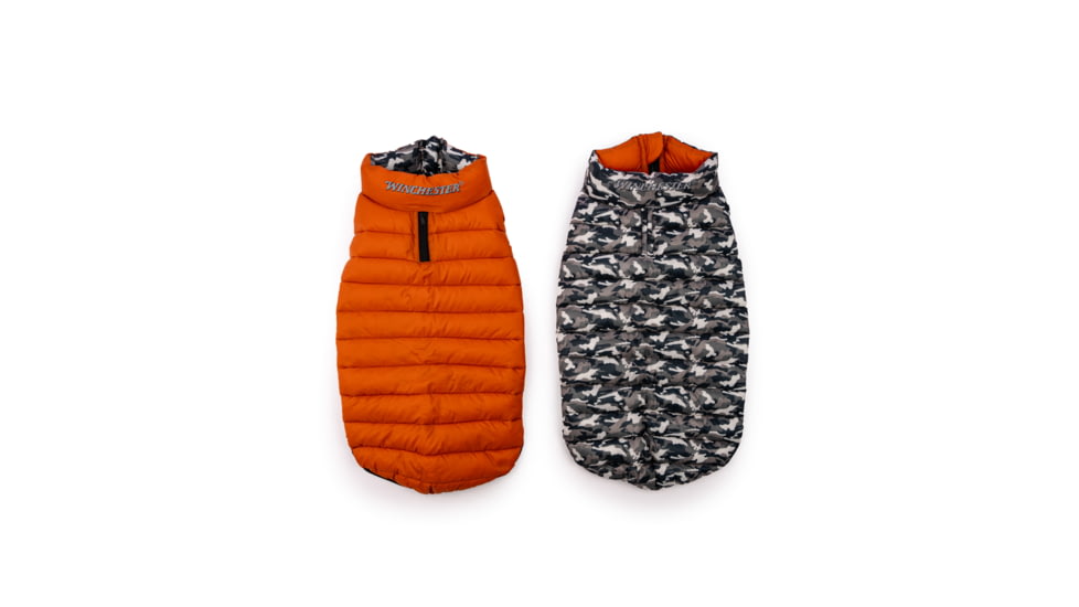 Winchester Pet Puffer Jacket, Camo Black, M, WP-PJ-CMOBLK-M-1