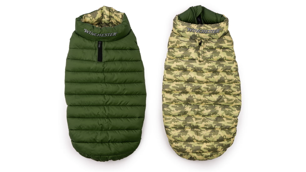 Winchester Pet Puffer Jacket, Camo Green, XL, WP-PJ-CMOGRN-XL-1
