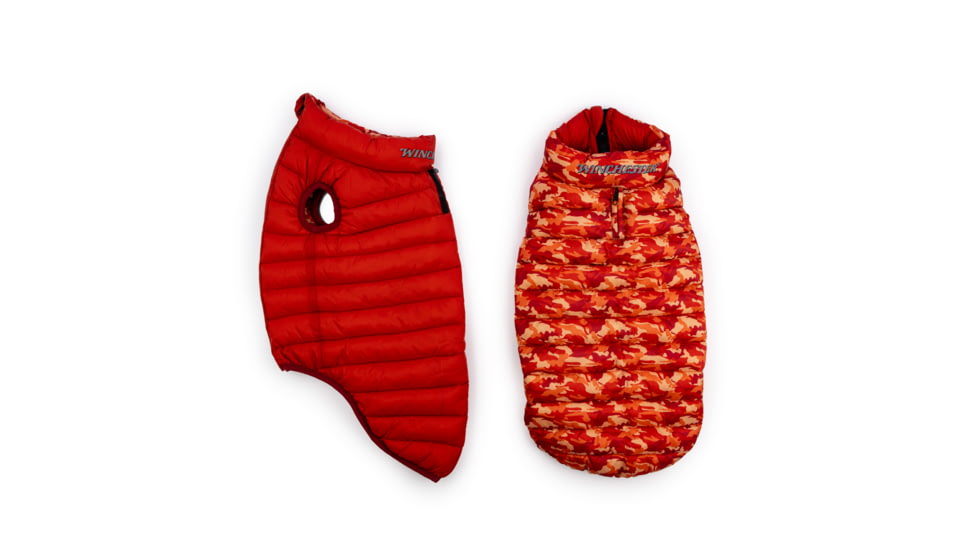 Winchester Pet Puffer Jacket, Camo Red, L, WP-PJ-CMORD-L-1