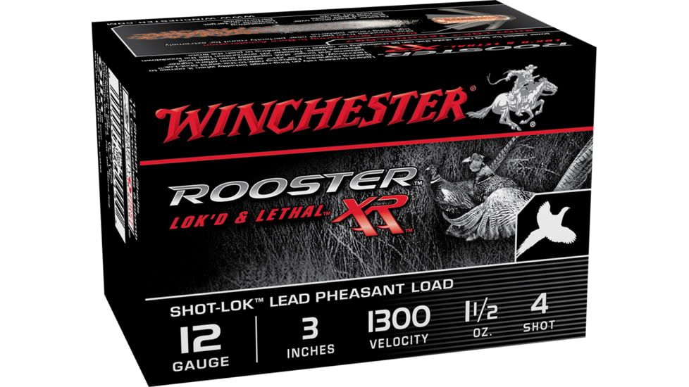 Winchester ROOSTER XR 12 Gauge 1 1/2 oz 3in Centerfire Shotgun Ammo, 15 Rounds, SRXR1234