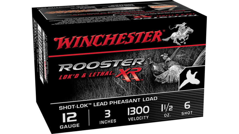 Winchester ROOSTER XR 12 Gauge 1 1/2 oz 3in Centerfire Shotgun Ammo, 15 Rounds, SRXR1236