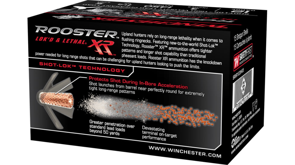 Winchester ROOSTER XR 12 Gauge 1 1/4 oz 3in Centerfire Shotgun Ammo, 15 Rounds, SRXR123HV5