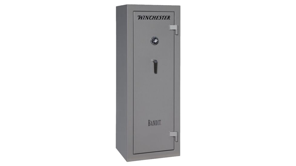 Winchester Safes Bandit 14, 18 Gun Safe, 45 Min Fire Rating, U.L. Listed Mechanical Lock, Gunmetal Gray, 13.8 cu. Ft, B-6022F1-14-10M