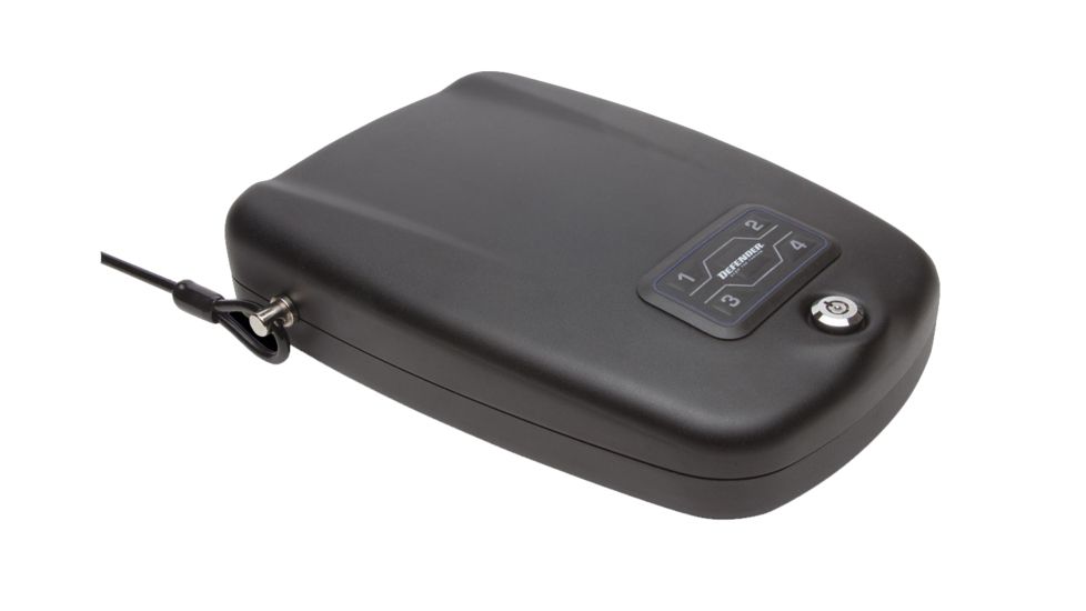 Winchester Safes Defender by RFiD Handgun Safe, Flat Black, 1 gun capacity, D-RF-HS-9