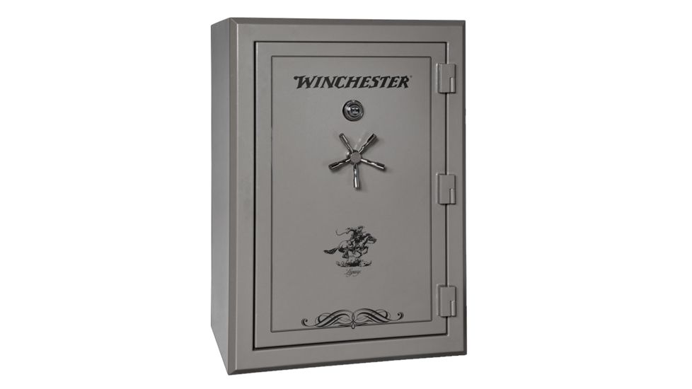Winchester Safes Legacy 44, 51 Gun Safe, 2.5 Hour Fire Rating, U.L. Listed Mechanical Lock, Black, 43.8 cu Ft, L-5942-44-7-M
