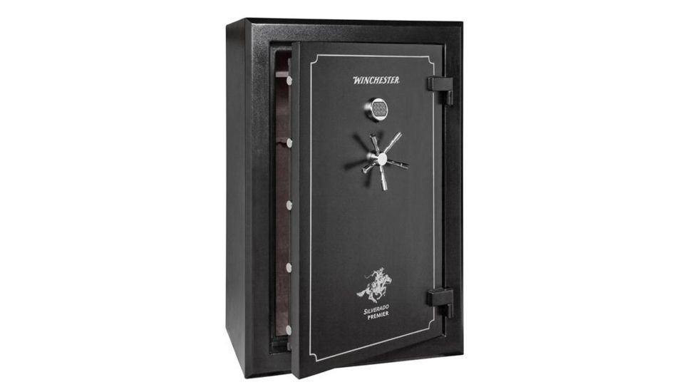 Winchester Safes Silverado 38 Gun Safe,Mechanical Lock,Black S6040387M
