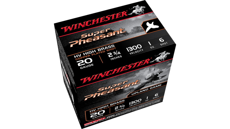 Winchester Super Pheasant 20 Gauge 1 oz 2.75in Centerfire Shotgun Ammo, 25 Rounds, X20PH6
