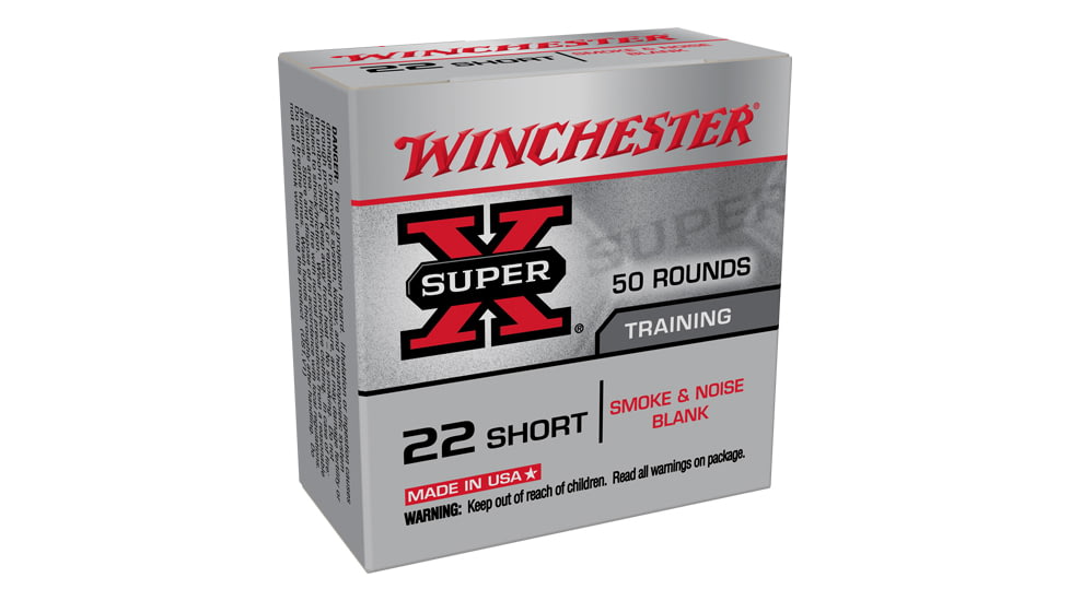 Winchester Super-X Blank Ammo, .22 Short, 50 Rounds, X22SBW