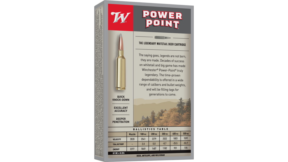 Winchester SUPER X LINE EXTENSIONS 6.5 Creedmoor 129 grain Power-Point Centerfire Rifle Ammo, 20 Rounds, X651