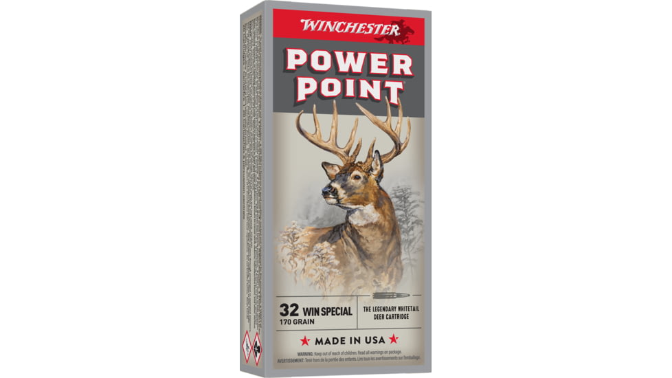 Winchester Super-X RIFLE .32 Winchester Special 170 grain Power-Point Centerfire Rifle Ammo, 20 Rounds, X32WS2