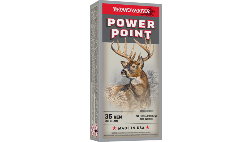 Winchester Super-X RIFLE .35 Remington 200 grain Power-Point Centerfire Rifle Ammo, 20 Rounds, X35R1