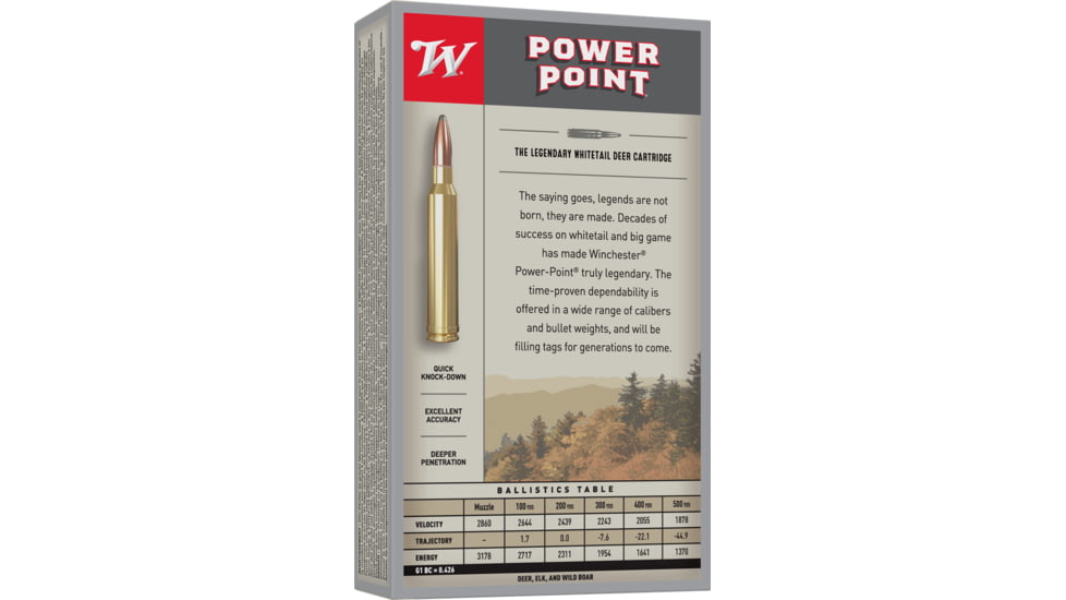 Winchester Super-X RIFLE 7mm Remington Magnum 175 grain Power-Point Centerfire Rifle Ammo, 20 Rounds, X7MMR2