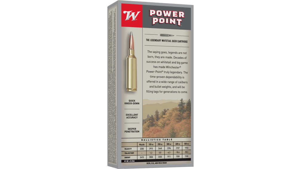 Winchester Super-X RIFLE 7mm Winchester Short Magnum 150 grain Power-Point Brass Cased Centerfire Rifle Ammo, 20 Rounds, X7MMWSM