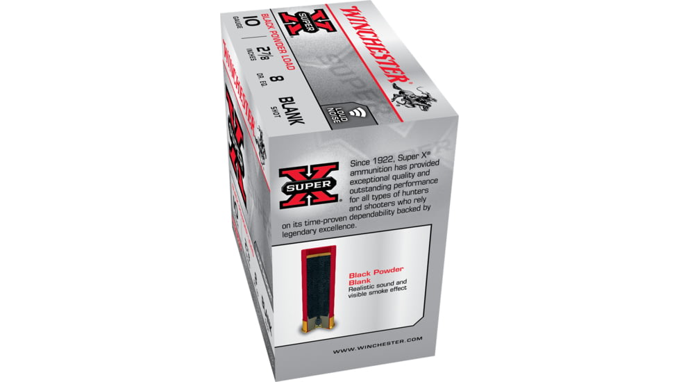 Winchester Super-X Shotshell 10 Gauge 0 oz 2.875in Blanks Ammo, 25 Rounds, XBP10