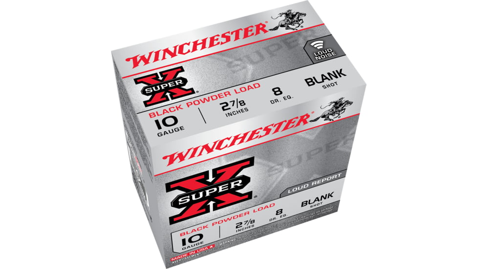Winchester Super-X Shotshell 10 Gauge 0 oz 2.875in Blanks Ammo, 25 Rounds, XBP10