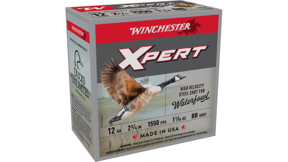 Winchester Super-X Shotshell 12 Gauge 1 1/16 oz 2.75in Centerfire Shotgun Ammo, 25 Rounds, WEX12BB