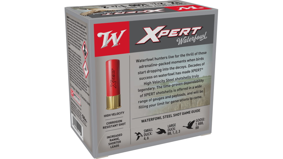 Winchester Super-X Shotshell 12 Gauge 1 1/8 oz 2.75in Centerfire Shotgun Ammo, 25 Rounds, WEX12H2
