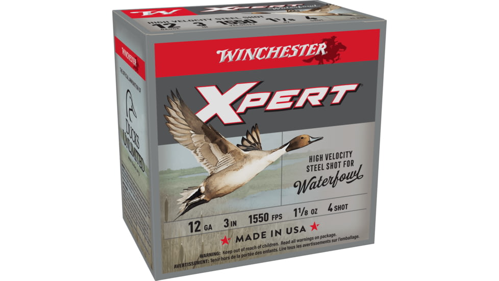 Winchester Super-X Shotshell 12 Gauge 1 1/8 oz 3in Centerfire Shotgun Ammo, 25 Rounds, WEX1234