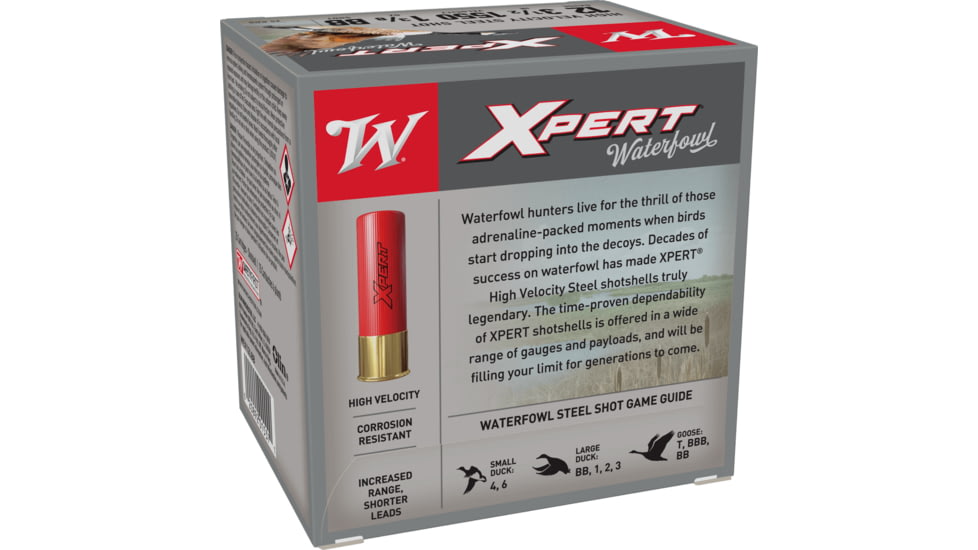 Winchester Super-X Shotshell 12 Gauge 1 3/8 oz 3.5in Centerfire Shotgun Ammo, 25 Rounds, WEX12LBB
