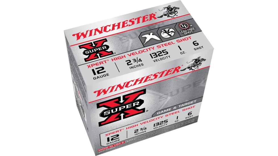 Winchester Super-X Shotshell 12 Gauge 1 oz 2.75in Centerfire Shotgun Ammo, 100 Rounds, WE12GTVP6