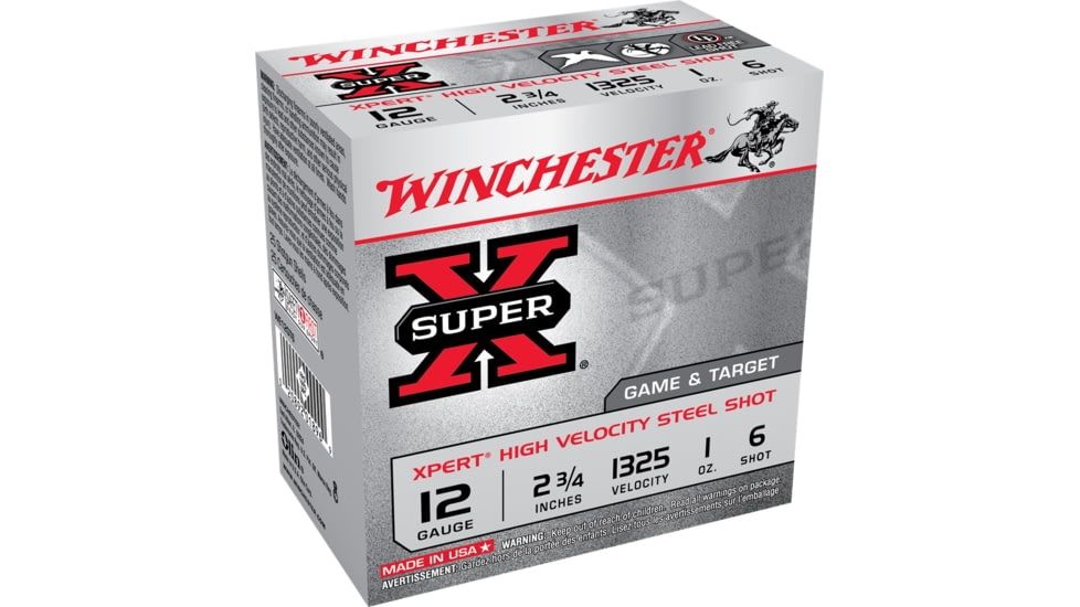 Winchester Super-X Shotshell 12 Gauge 1 oz 2.75in Centerfire Shotgun Ammo, 100 Rounds, WE12GTVP6