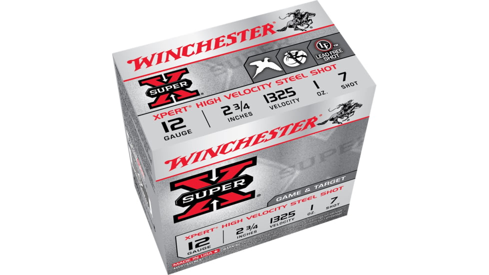 Winchester Super-X Shotshell 12 Gauge 1 oz 2.75in Centerfire Shotgun Ammo, 100 Rounds, WE12GTVP7
