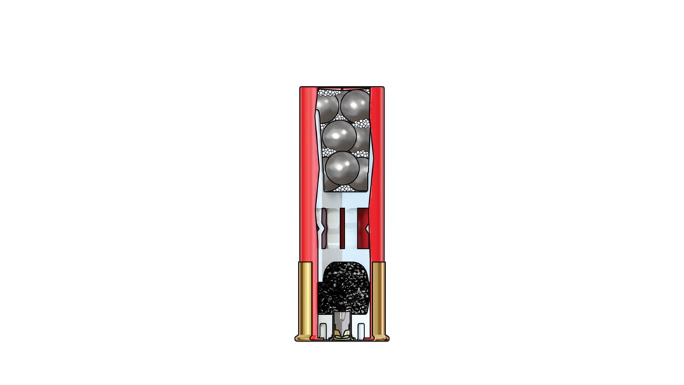 Winchester Super-X Shotshell 12 Gauge 18 Pellets 3.5in Centerfire Shotgun Buckshot Ammo, 5 Rounds, XB12L00