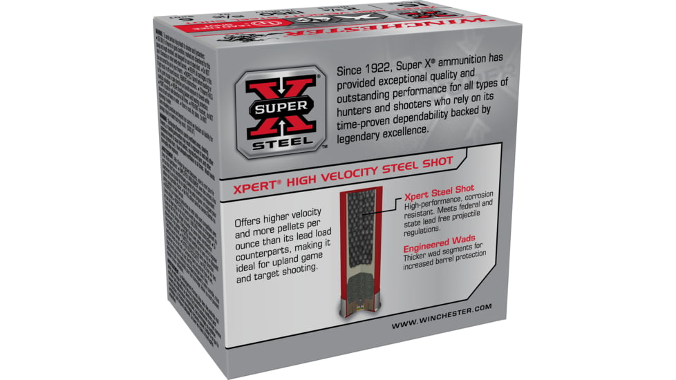 Winchester Super-X Shotshell 16 Gauge 15/16 oz 2.75" Centerfire Shotgun Ammo, 25 Round, WE16GT6