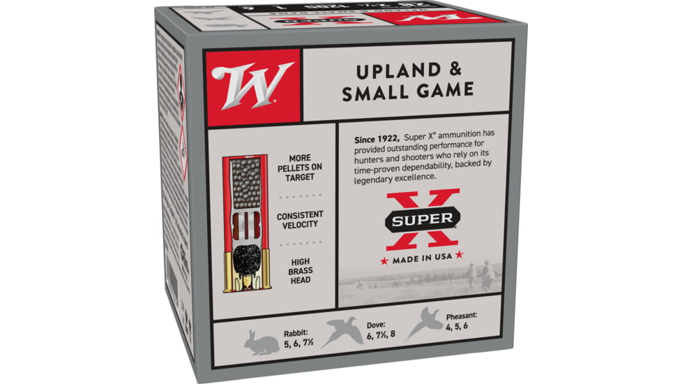Winchester Super-X Shotshell 28 Gauge 1 oz 2.75in Centerfire Shotgun Ammo, 25 Rounds, X28H6