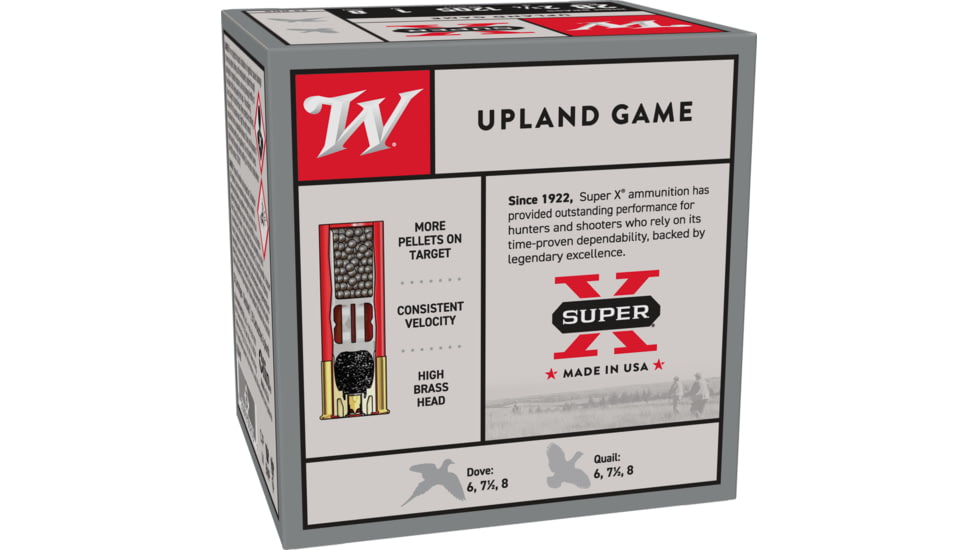 Winchester Super-X Shotshell 28 Gauge 1 oz 2.75in Centerfire Shotgun Ammo, 25 Rounds, X28H8
