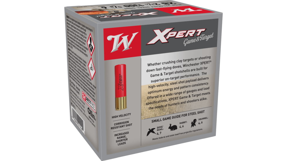 Winchester Super-X Shotshell 28 Gauge 5/8 oz 2.75in Centerfire Shotgun Ammo, 25 Rounds, WE28GT6