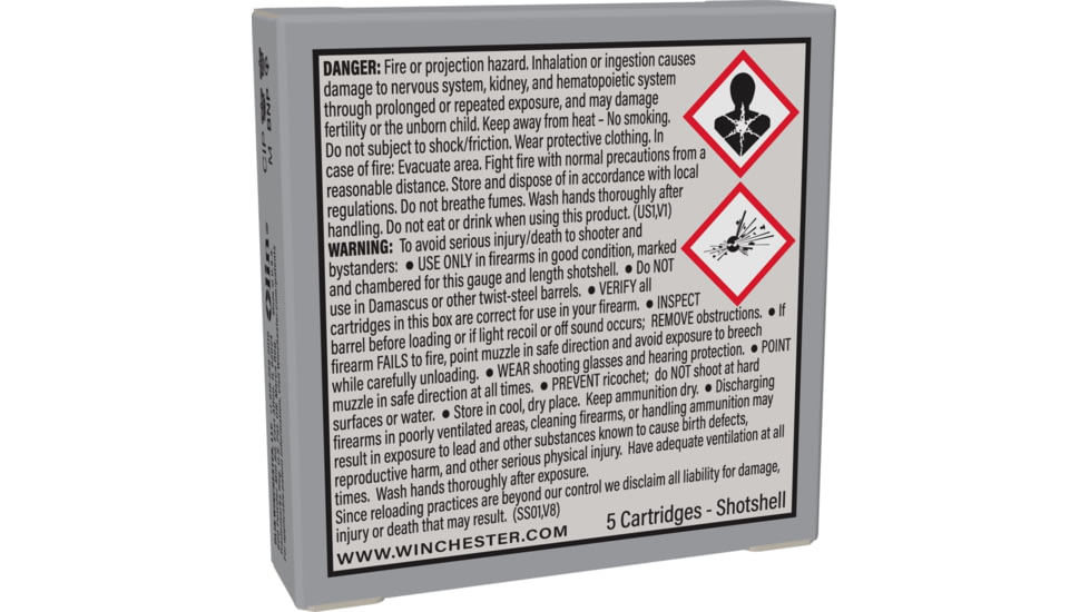 Winchester Super-X Shotshell 410 Bore 1/5 oz 2.5in Centerfire Shotgun Slug Ammo, 5 Rounds, X41RS5