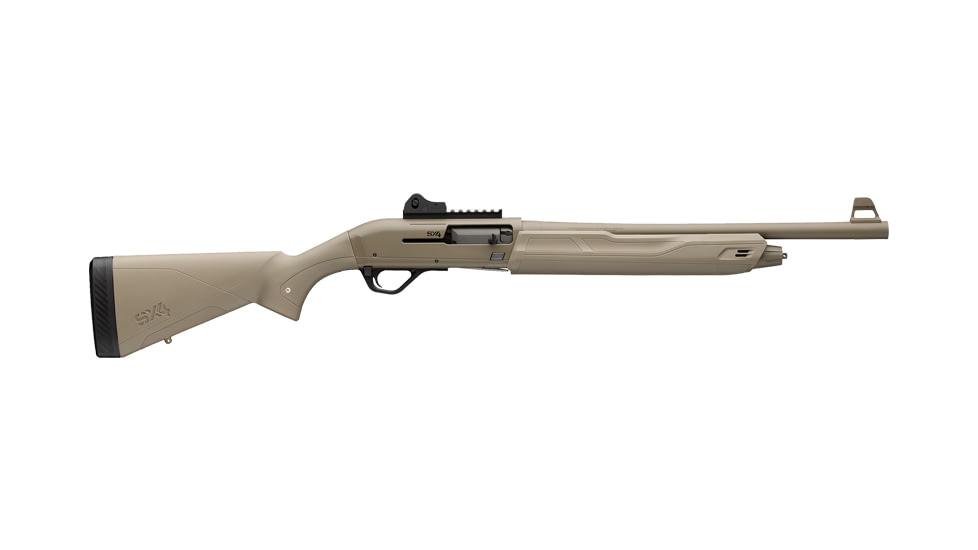 Winchester SX4 Defender 3in Field Semi-Auto Shotgun, 12 Gauge, 18.5in BBL, Synthetic FDE Stock, FDE, 511319395