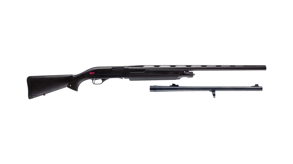 Winchester SXP Combo 3in Field Pump Shotgun, 12 Gauge, 26in VR and 22in Rifled BBL, Synthetic Black Stock, Brass Bead Front Sight, Black, 512274391
