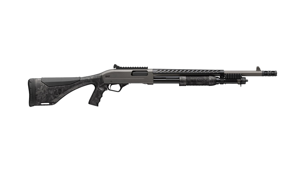 Winchester SXP Defender 3in Field Pump Shotgun, 12 Gauge, 18in BBL, Forged Carbon Gray Stock, Blade Front Sight, Black, 512459395