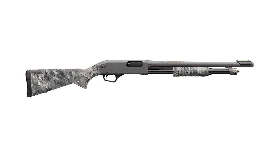 Winchester SXP Defender 3in Field Pump Shotgun, 12 Gauge, 18in BBL, Synthetic True Timber Midnight Gray Stock, Midnight Gray, 512450395