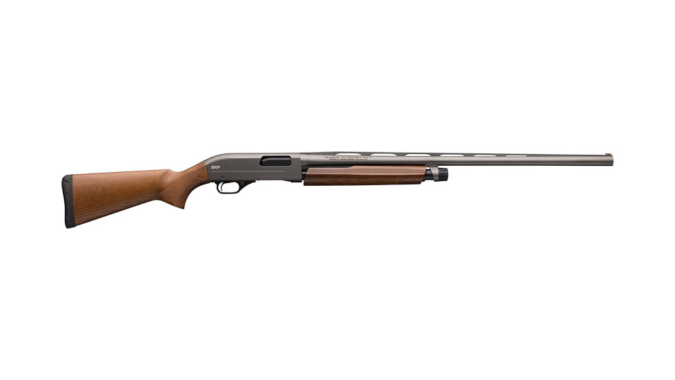 Winchester SXP Hybrid 3in Field Pump Shotgun, 12 Gauge, 28in BBL, Walnut Gray Stock, Grey, 512440392
