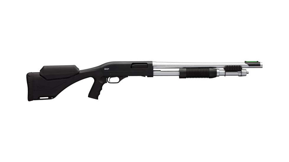 Winchester SXP Shadow Marine Defender Chrome 3in Field Pump Shotgun, 12 Gauge, 18in BBL, Synthetic Black Stock, Chrome Bi-Tone, 512328395