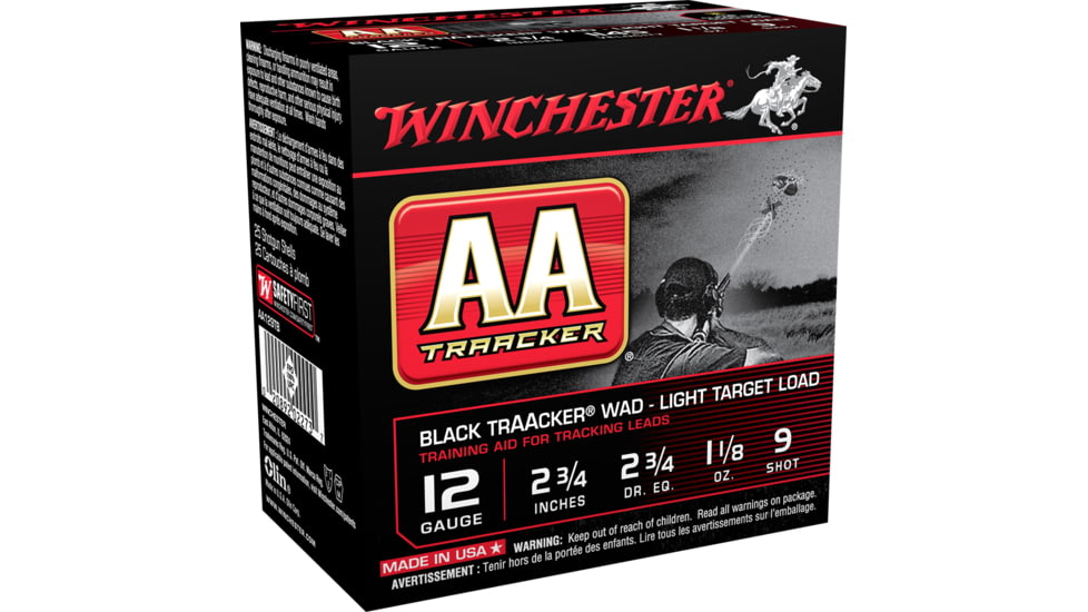 Winchester TrAAcker 12 Gauge 1 1/8 oz 2.75in Centerfire Shotgun Ammo, 25 Rounds, AA129TB