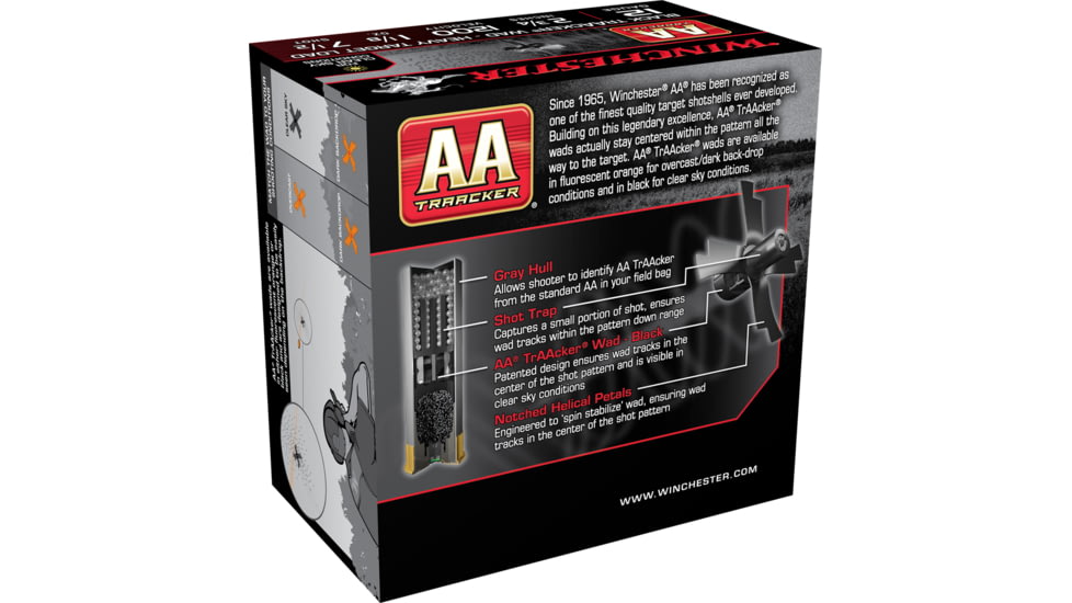 Winchester TrAAcker 12 Gauge 1 1/8 oz 2.75in Centerfire Shotgun Ammo, 25 Rounds, AAM127TB