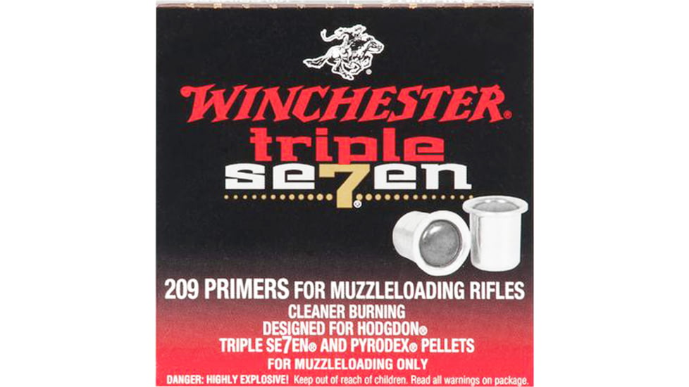 Winchester 209 Triple Seven Muzzleloading Primers, 100 Per Box, SML209T7