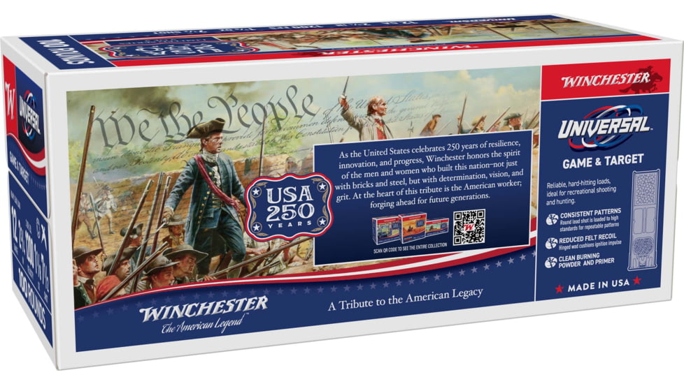 Winchester Universal Light Target 12 Gauge 1 1/8 oz 2 3/4 in Shotgun Ammo, #7.5, 100 Rounds, 1103459