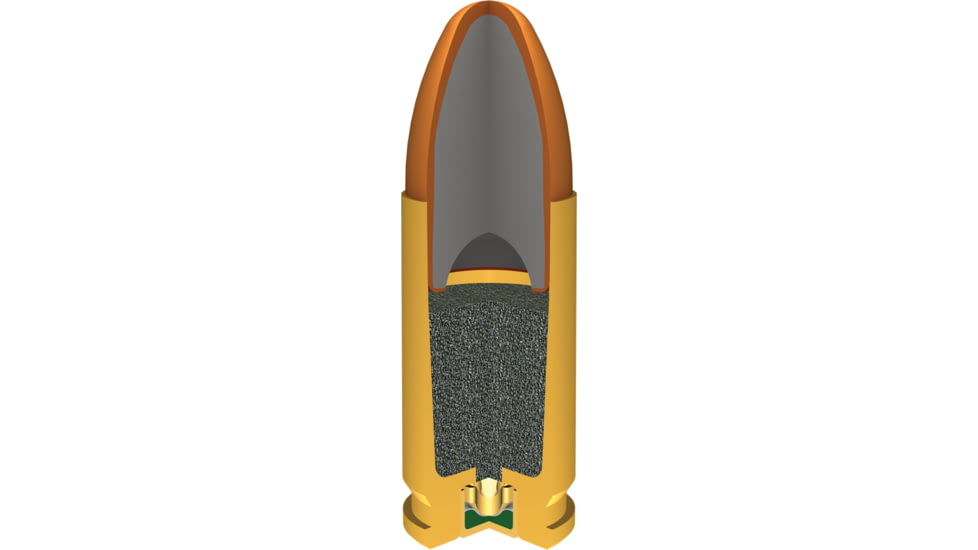 Winchester 9 mm Luger 115 grain Full Metal Jacket Centerfire Pistol Ammo, 100 Rounds, USA9MMVPY