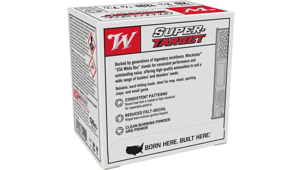 Winchester USA Shotshell 20 Gauge 7/8 oz 2.75in Centerfire Shotgun Ammo, 25 Rounds, TRGT207