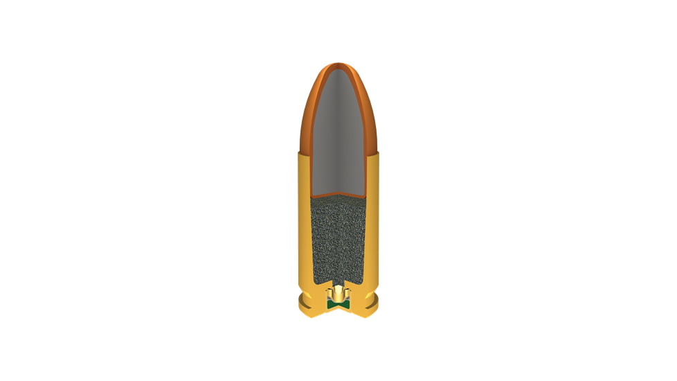 Winchester USA Valor 9 mm NATO 124 Grain FMJ Centerfire Pistol Ammo, 200 Rounds, USA9NATOW