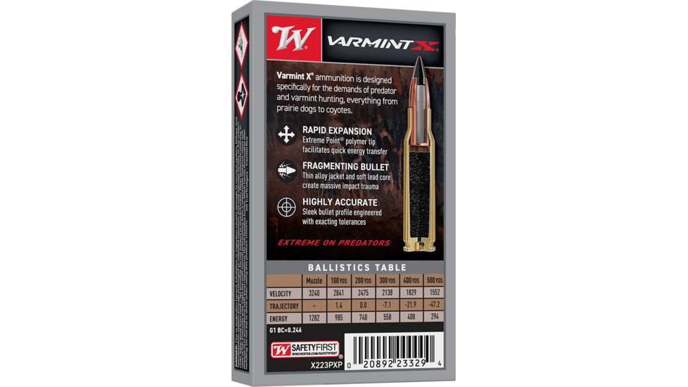 Winchester Varmint X Rifle Ammo 1102313