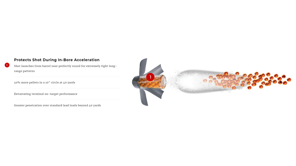 Winchester Varmint X Shotgun Shot, 12 Gauge, 3in Shot Length, 1 1/2oz Shot Weight, BB Shot Size, 10 Rounds, X123VBB