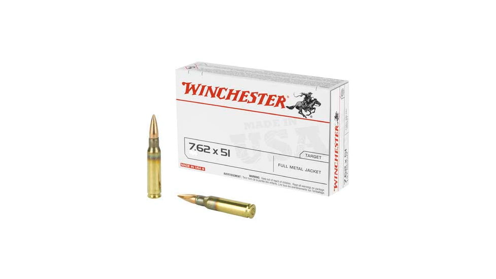 Winchester Win Ammo 7.62x51mm 149gr. Fmj Usa Target 20-pack