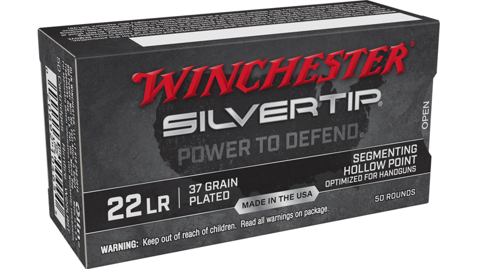 Winchester Win Ammo Silvertip .22lr 37 gr. Hp Silvertip 50-pack, W22LRST